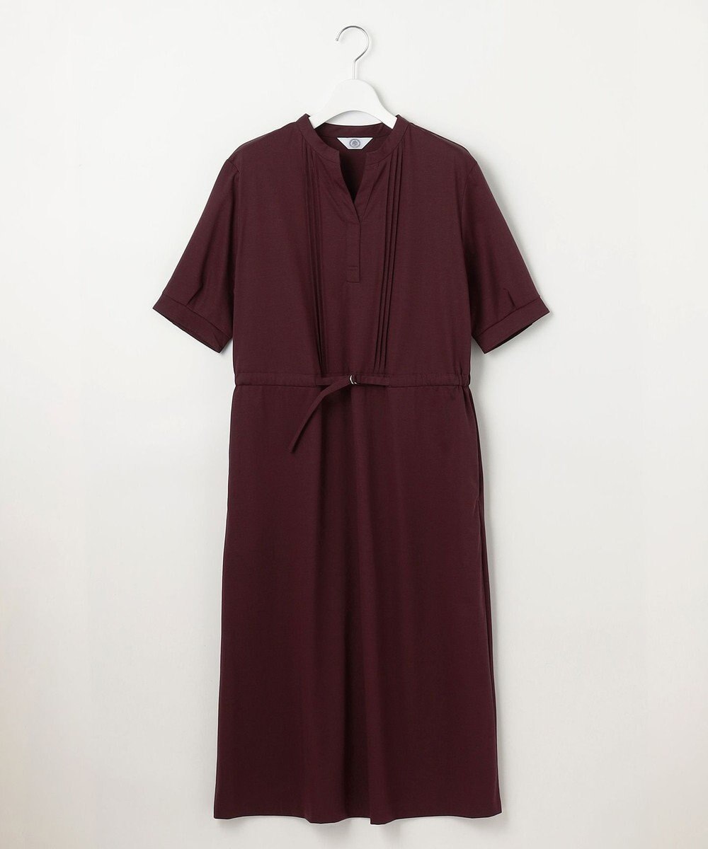 J.PRESS LADIES L 【接触冷感・洗える】プレーティングジャージー ワンピース 