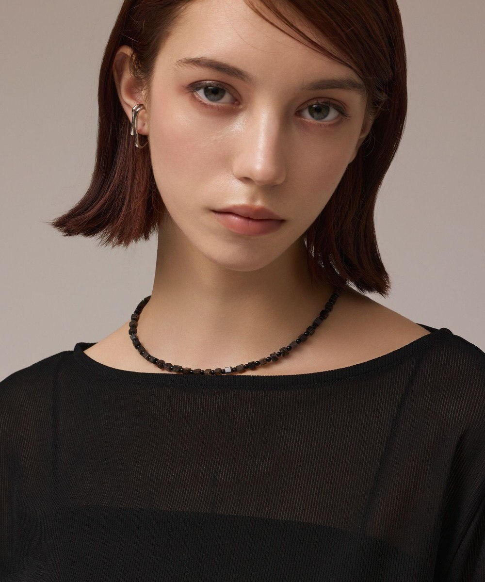 GRACE CONTINENTAL アセテートシアーカットトップ 