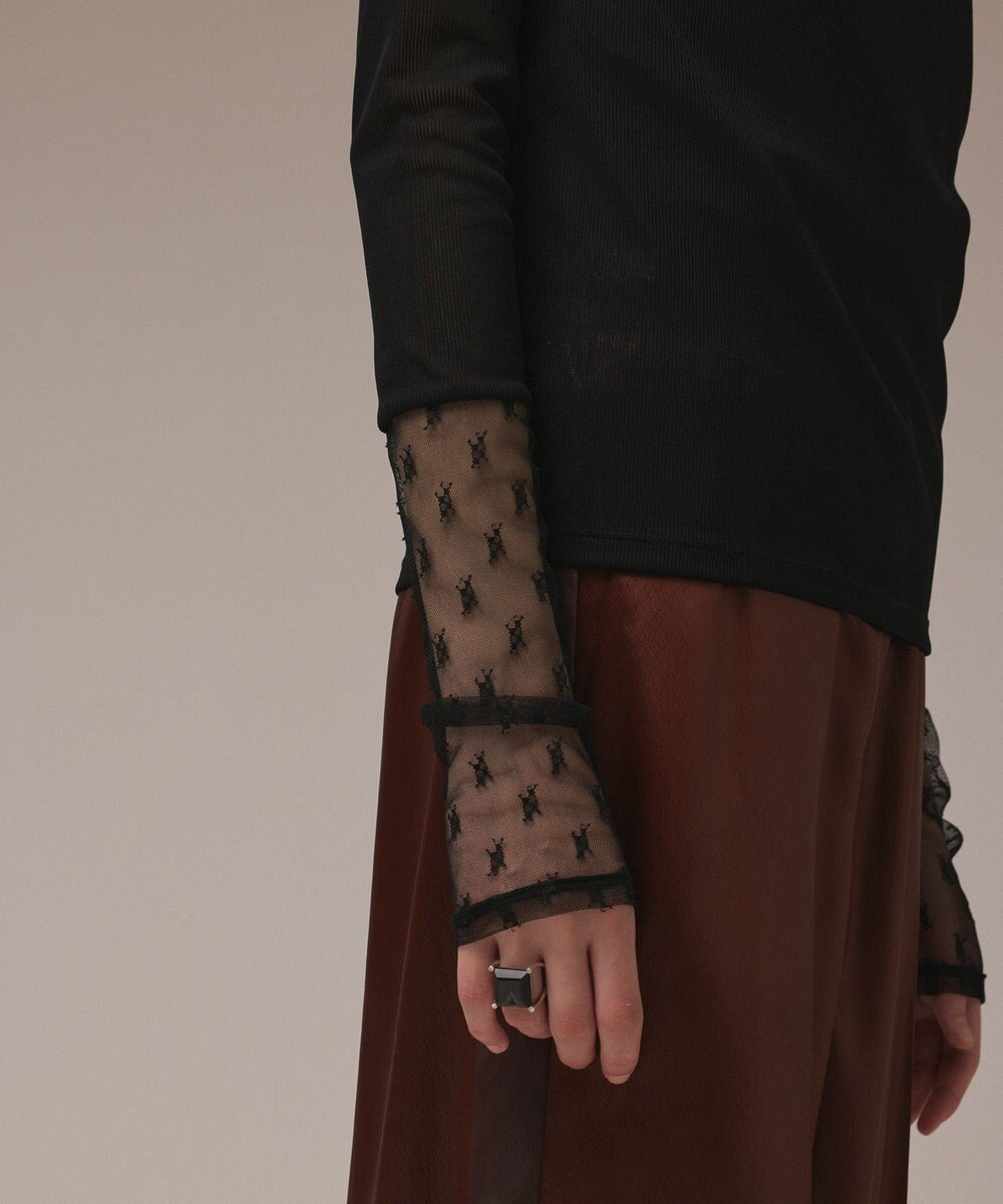 GRACE CONTINENTAL アセテートシアーカットトップ 