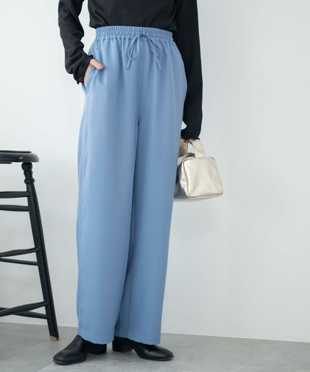 WEGO 【ウエストゴム/手洗い可】カラーイージーパンツ 