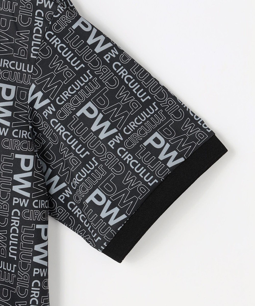 PW CIRCULUS 【MEN】PW LOGO 総柄ポロシャツ ゴルフ 