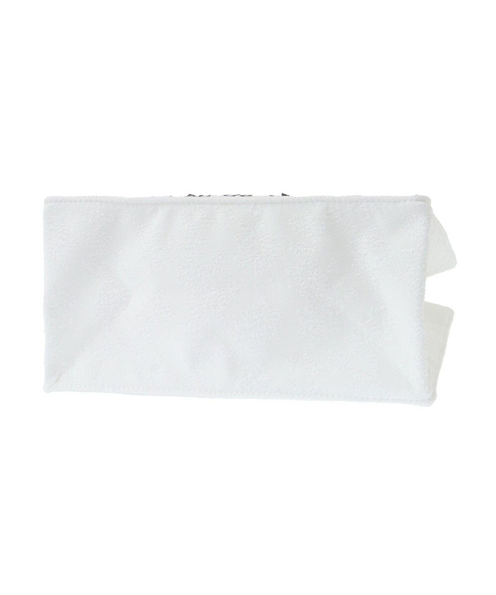 Maison de FLEUR ラインリボンジャカードスクエアトートバッグ 