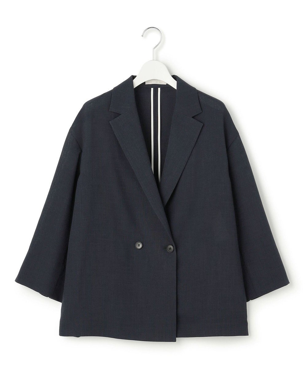 ICB ドライアセテートスラブ 8分袖ジャケット 