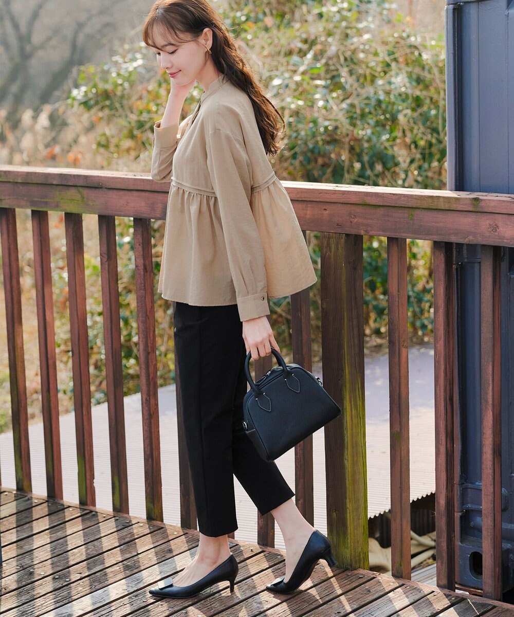 Tiaclasse 【本革】2WAYステッチハンドバッグ 