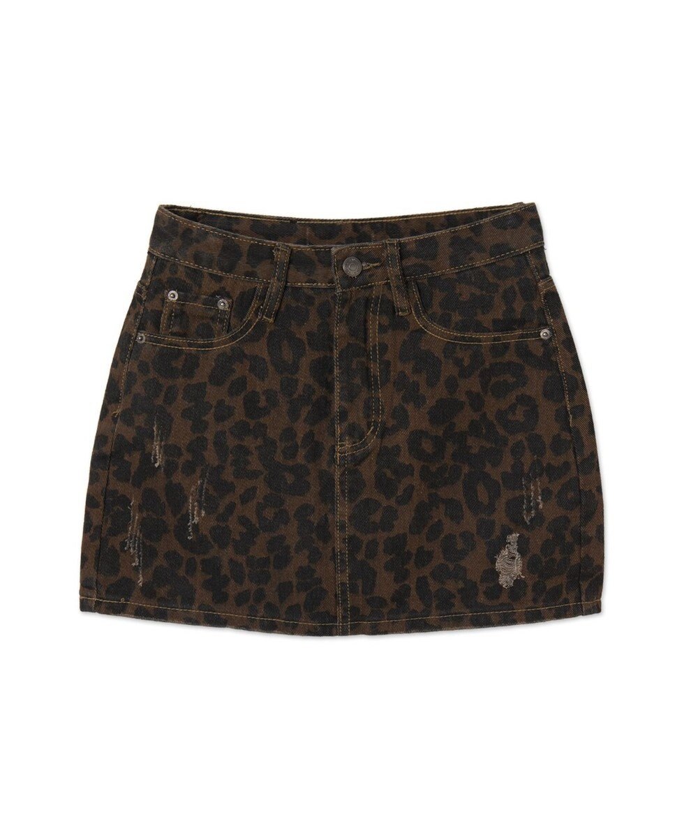 WEGO レオパードダメージミニスカパン 