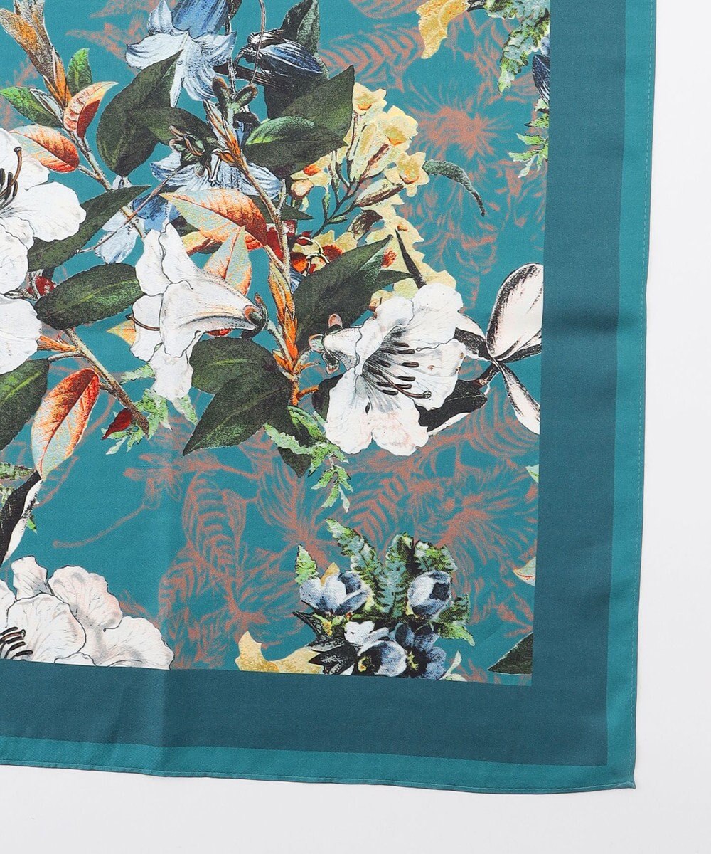 自由区 ボタニカルプリント スカーフ 