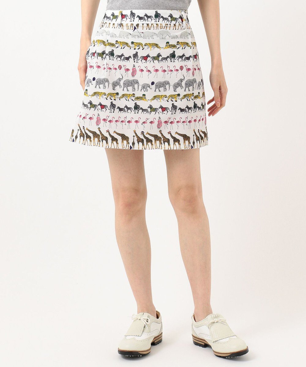 23区GOLF 【WOMEN】【ストレッチ】オリジナルパレード柄 クールメッシュスカート 