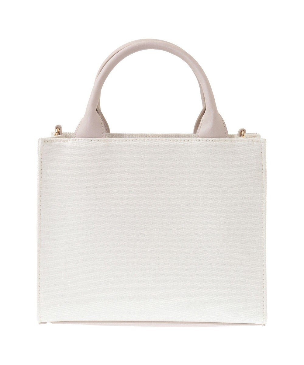 Maison de FLEUR ロゴ刺繍キャンバス2Wayトートバッグ 