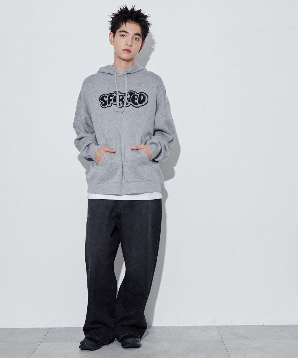 WEGO 【ユニセックス着用ITEM】ジャガードグラフィックパーカー 