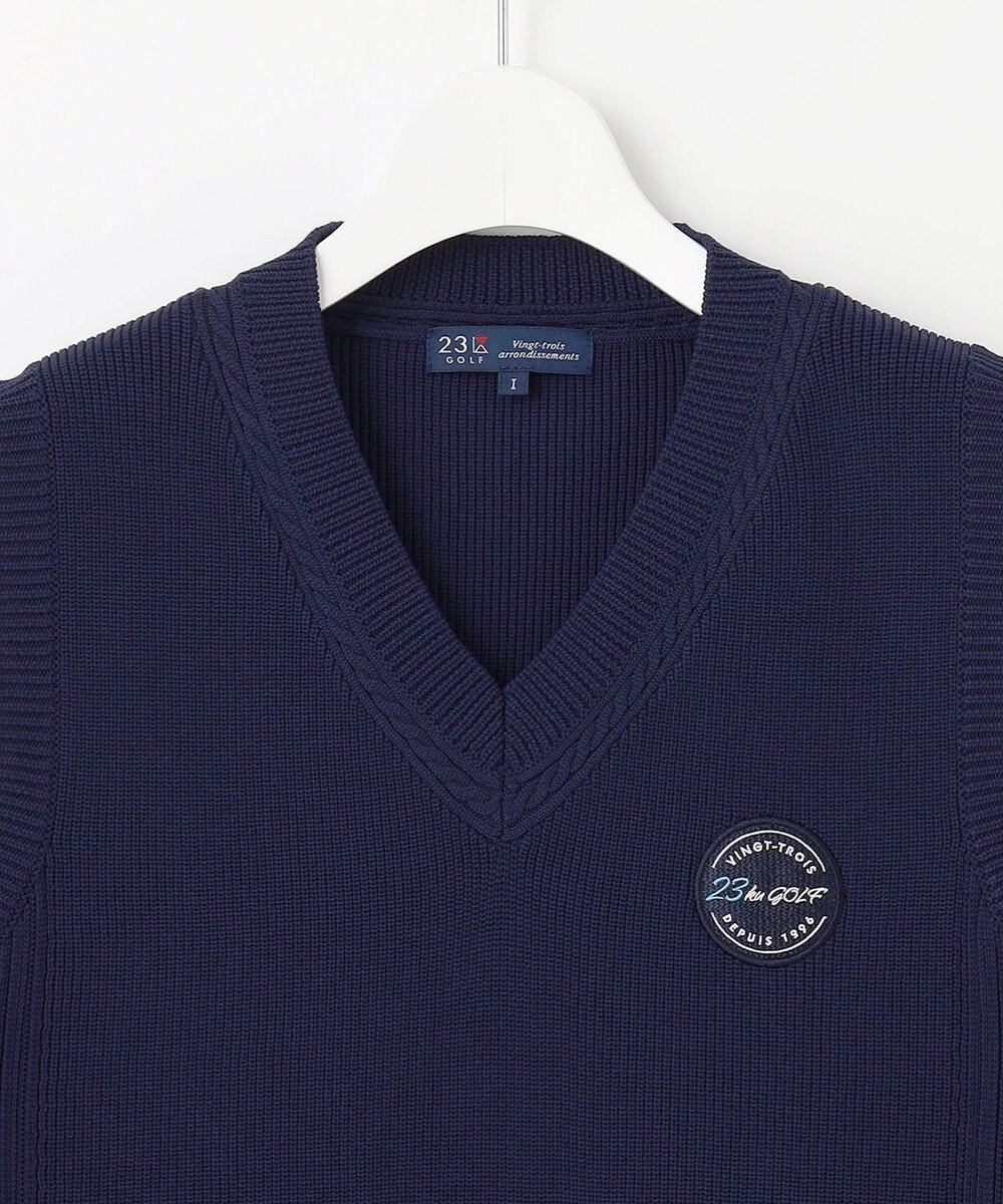 23区GOLF 【WOMEN】【ウォッシャブル】ニット ベスト 