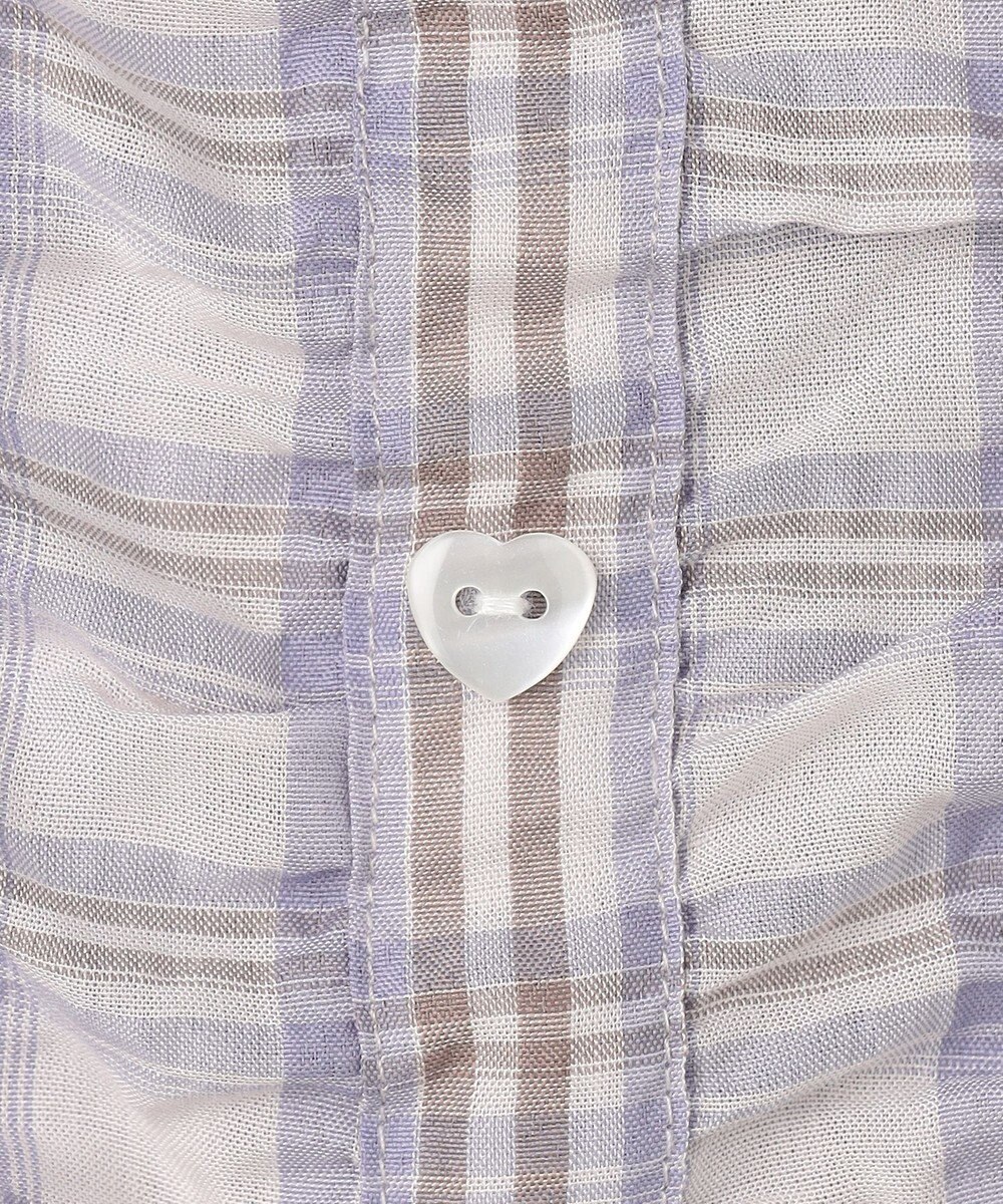 ANY KIDS 【洗濯機可能】2WAY チェックブラウス 