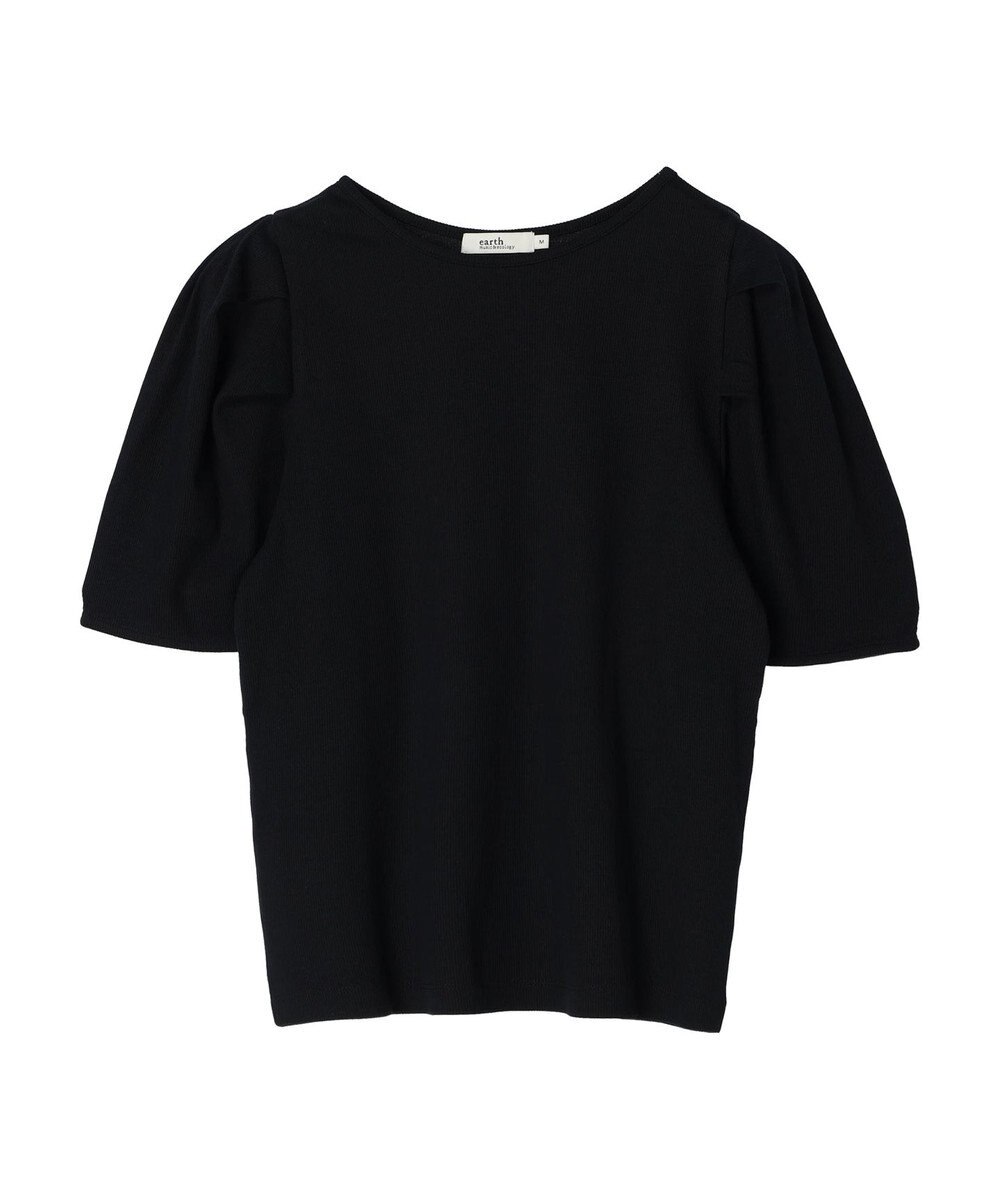 earth music&ecology パワーショルダーリブプルオーバー 