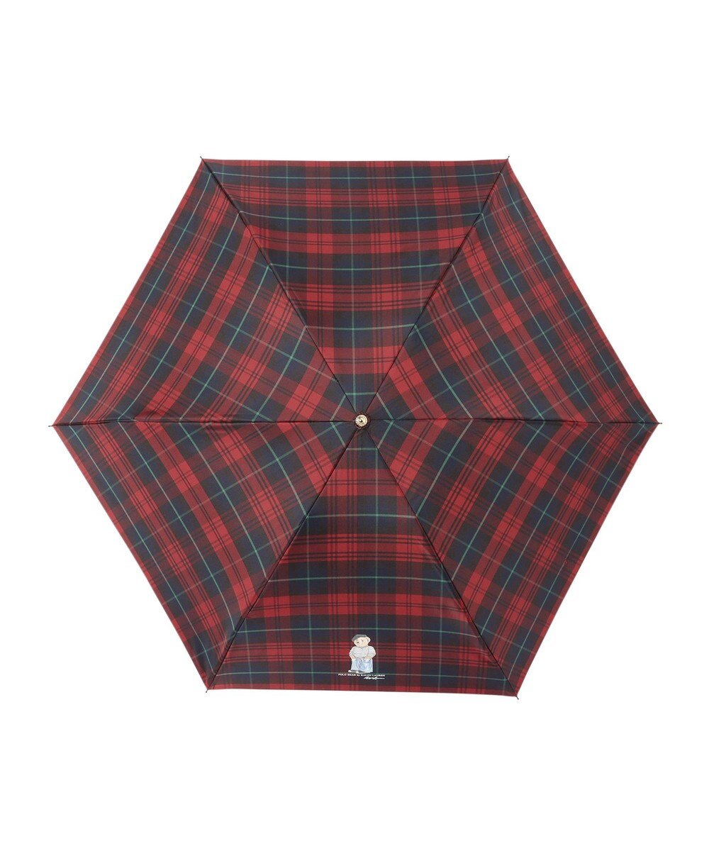 MOONBAT POLO RALPH LAURE(ポロ ラルフローレン) 折りたたみ傘 チェック ポロベア ワンポイント 