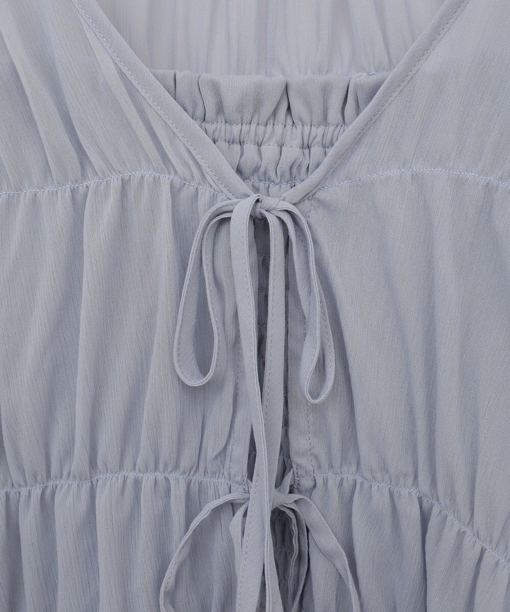 earth music&ecology ＳＥＴ２点シアーシャーリングブラウス＋インナー 