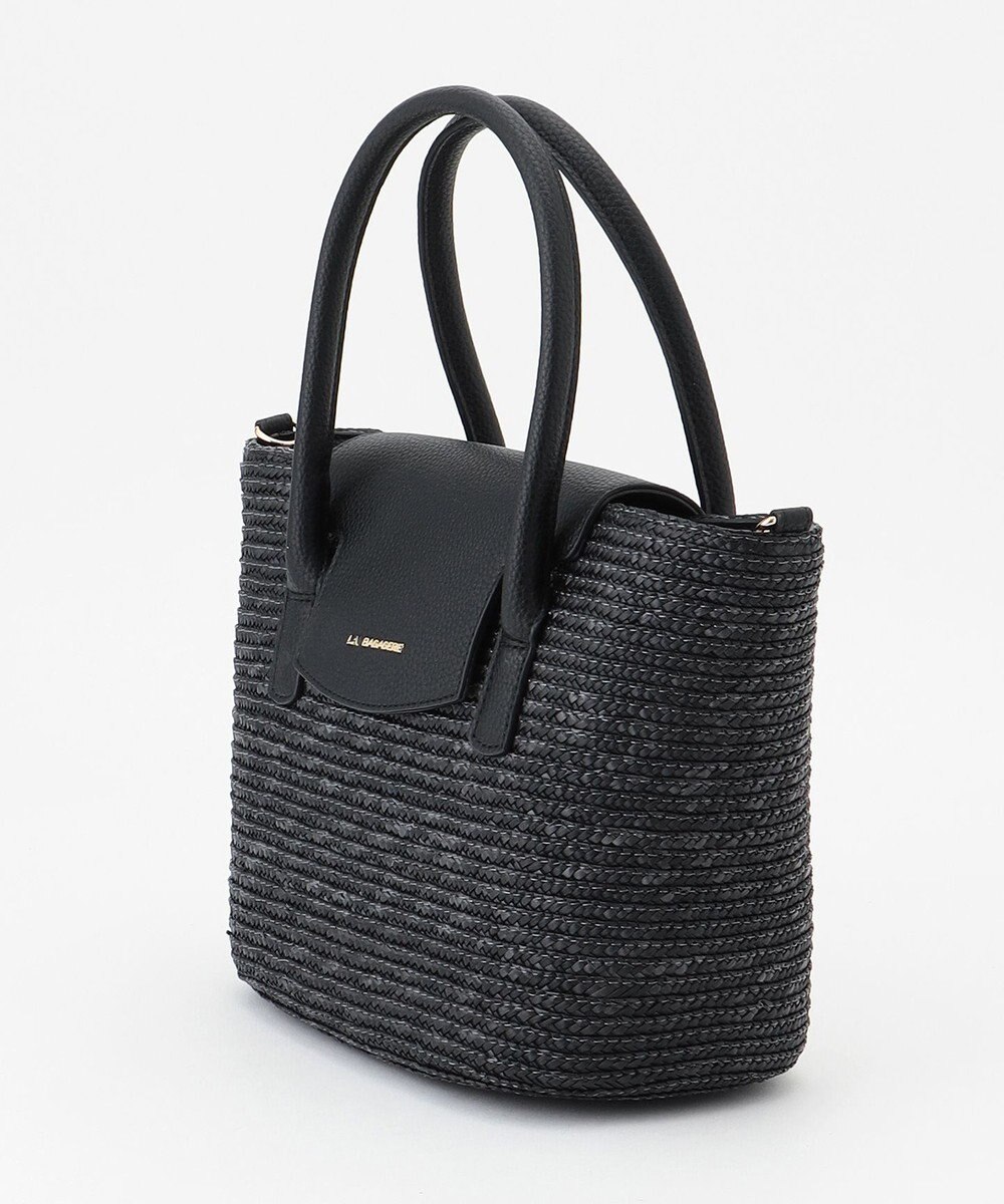 LA BAGAGERIE フラップ2WAYかごトートバッグ 