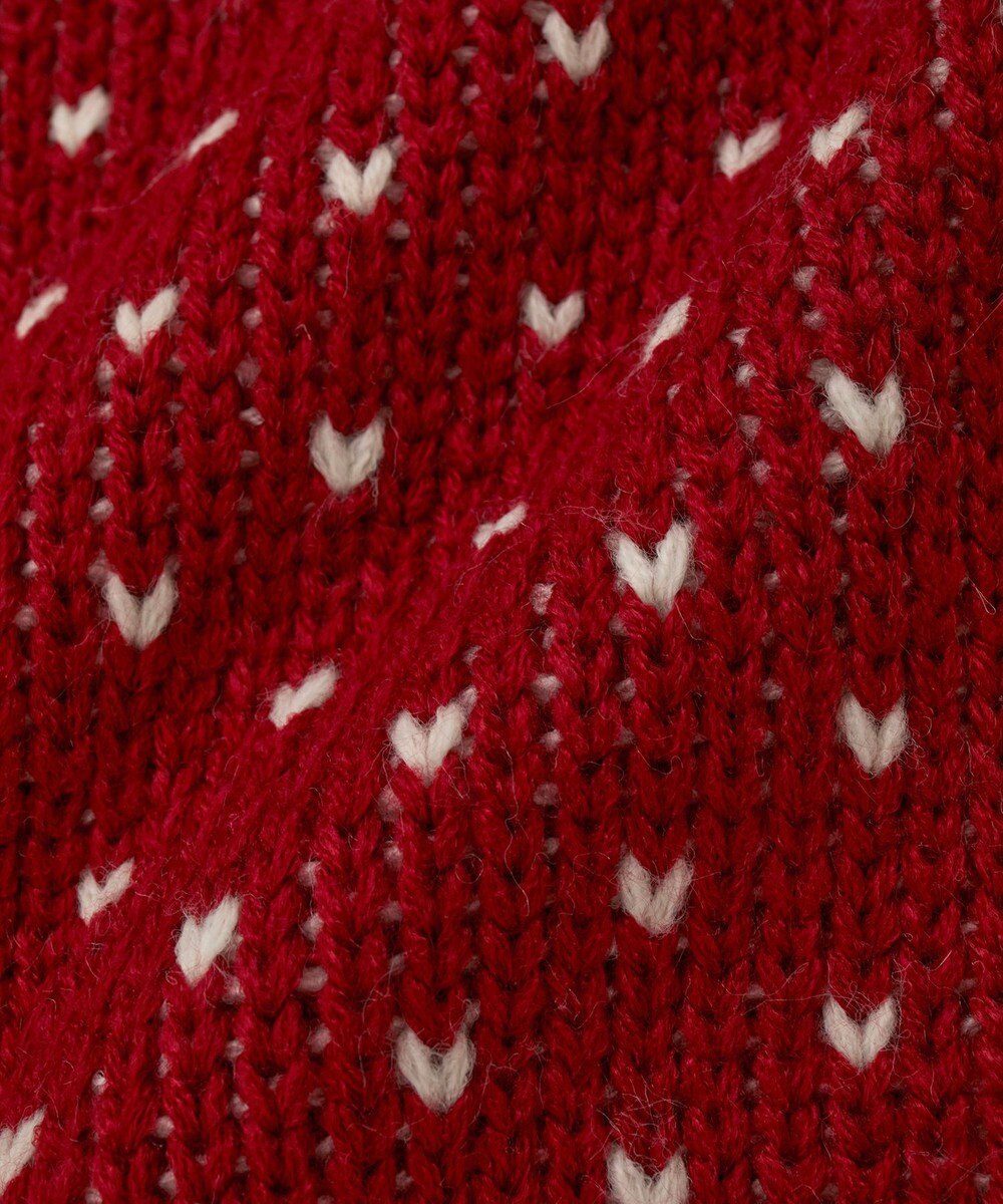 earth music&ecology ダブルzipノルディックカウチンニットカーディガン 