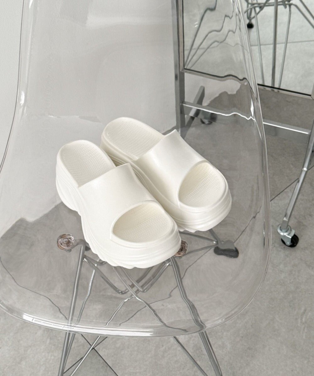 WEGO 厚底デザインラバーサンダル 