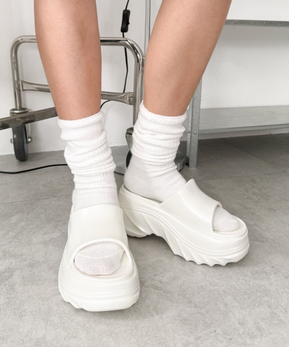 WEGO 厚底デザインラバーサンダル 