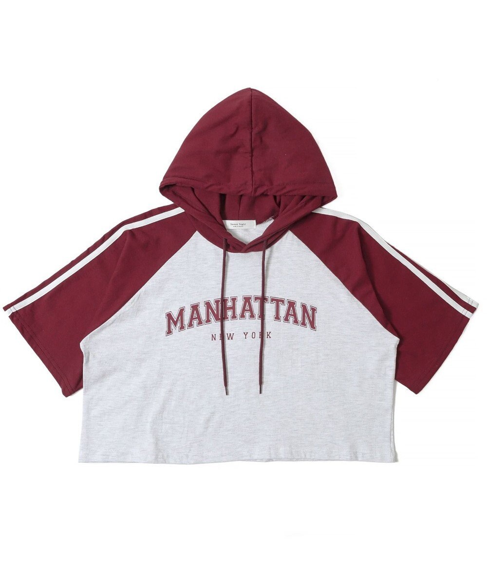 WEGO フーデッドラグランT 