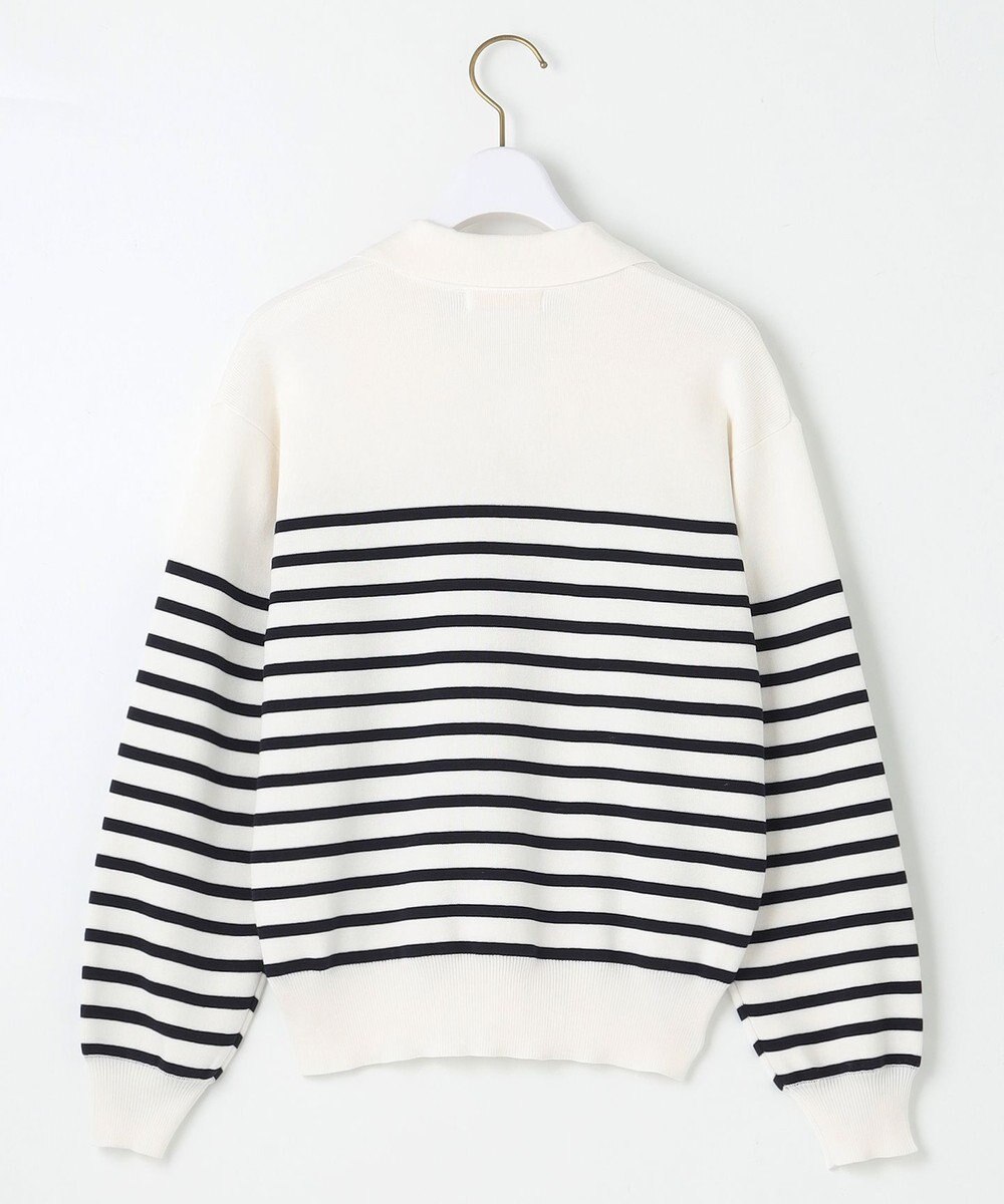 ANY SIS 【洗える】スキッパーポロ襟プルオーバー ニット 