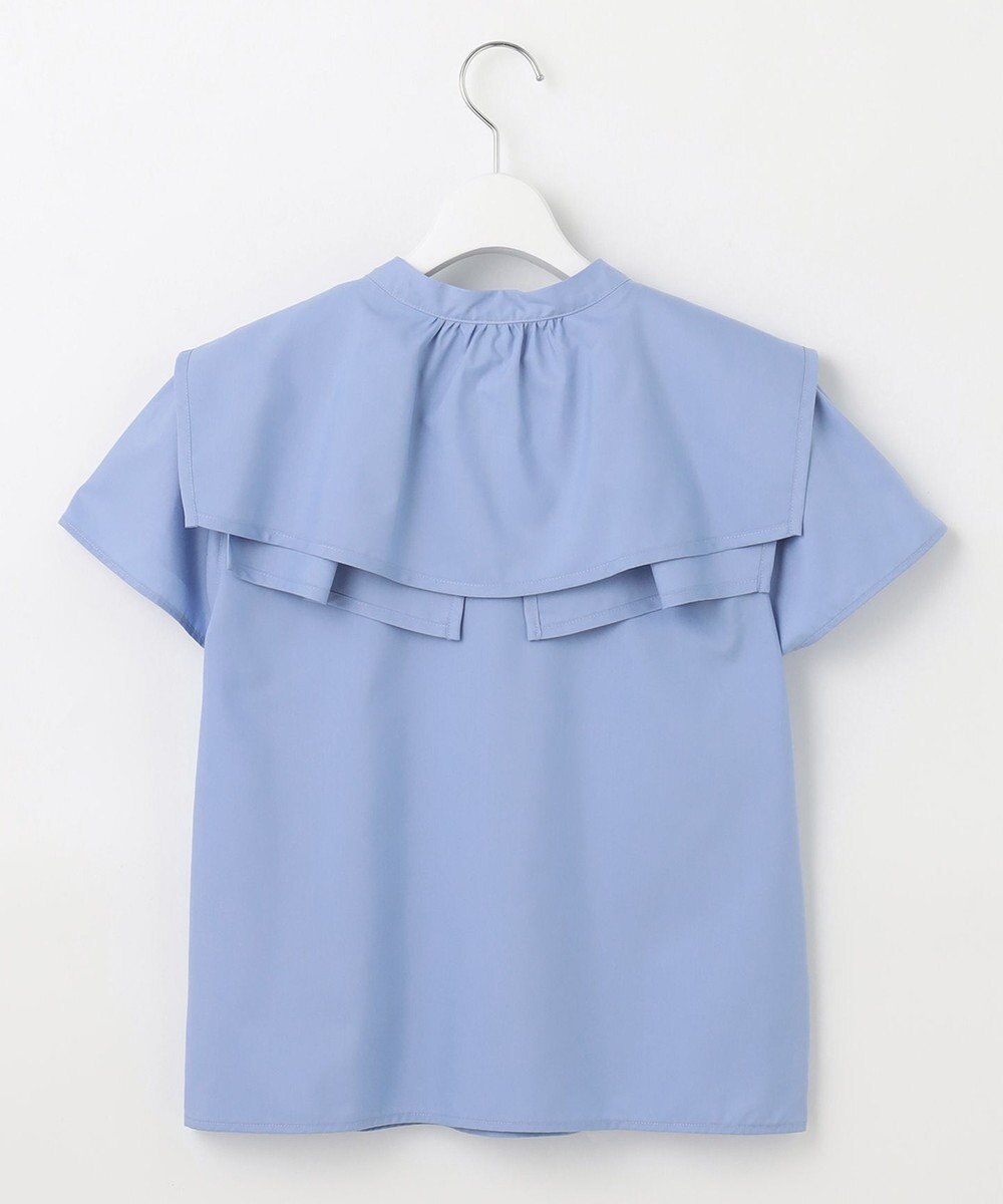 Feroux 【洗える】バイカラー ブラウス 