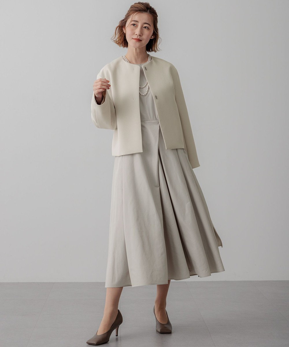 23区 S 【VERYコラボ】ストレッチトリプルクロス ノーカラージャケット 