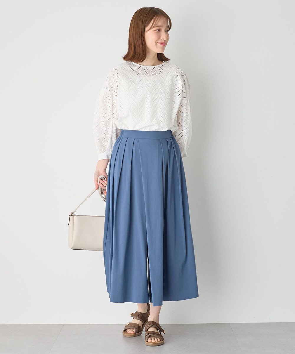 ANY L 【洗濯機可能/接触冷感/UVケア/イージーケア/ウエストゴム】清涼リラックススカーチョ 