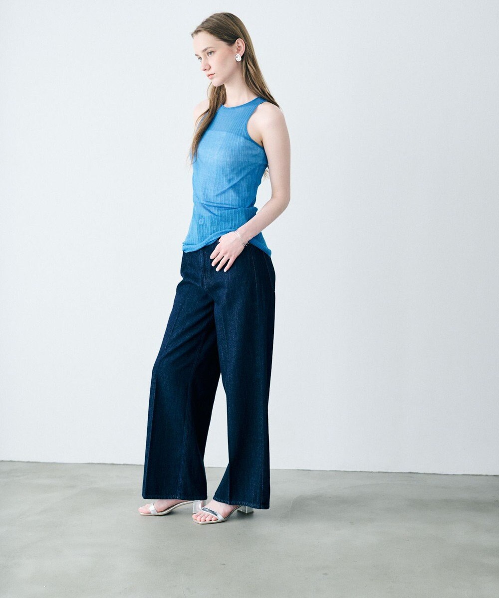 uncrave ランダムリブシアーニット タンクトップ 