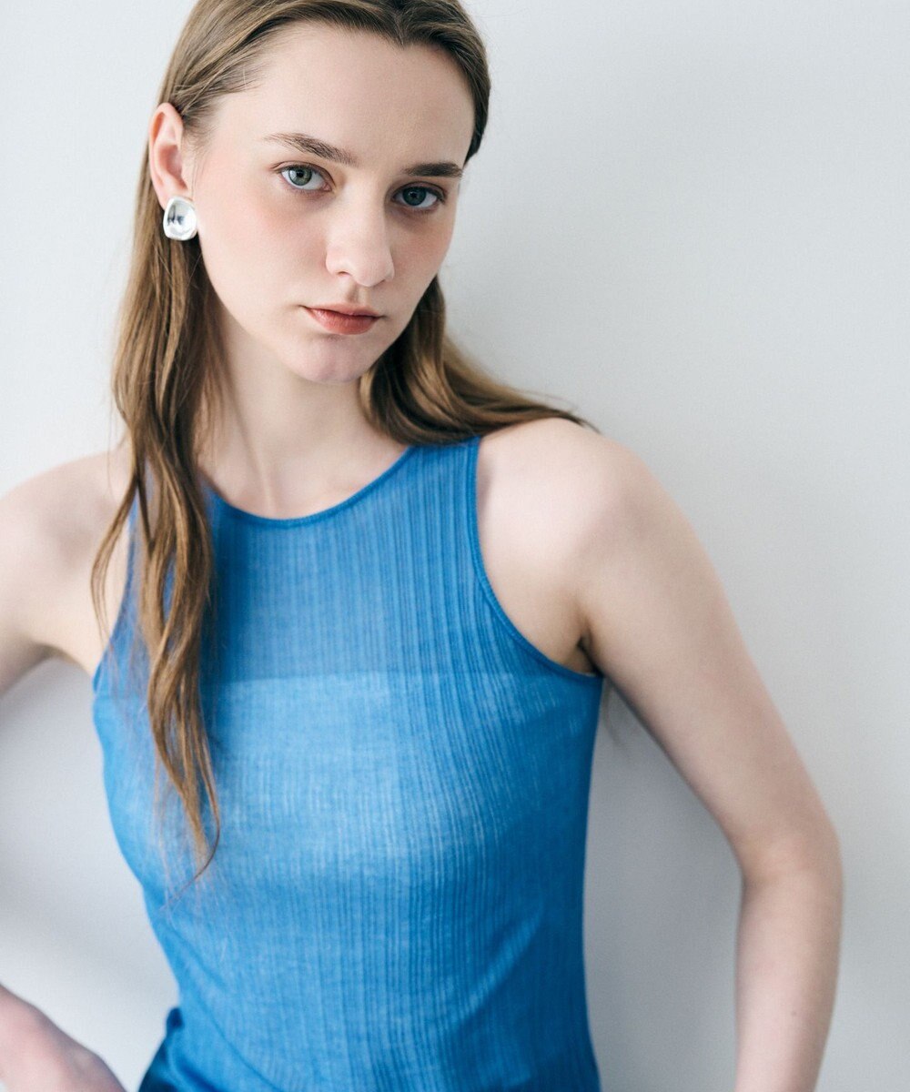 uncrave ランダムリブシアーニット タンクトップ 