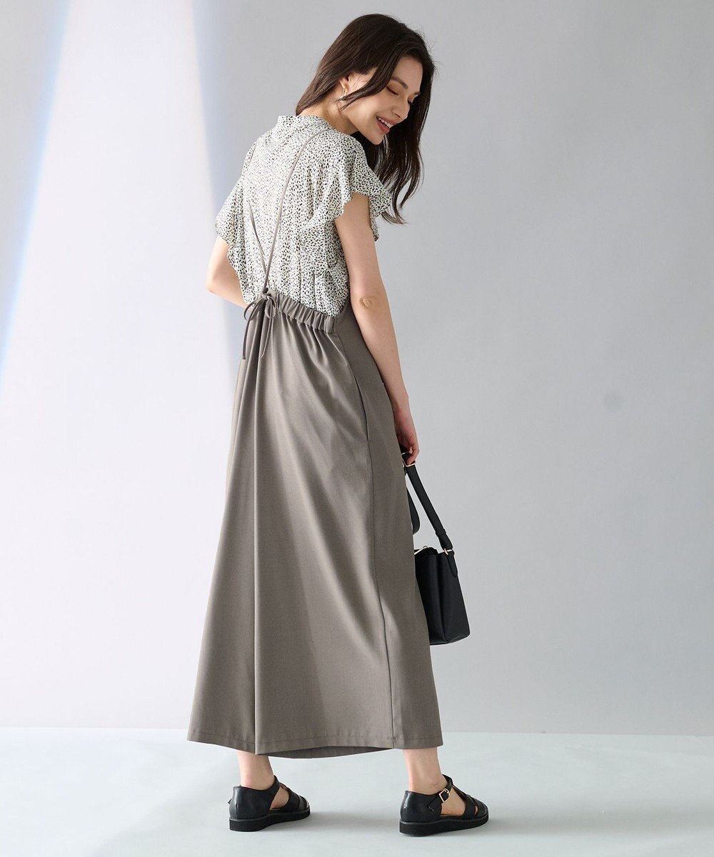 ANY 【接触冷感/UVケア】イージーケア サロペットパンツ 