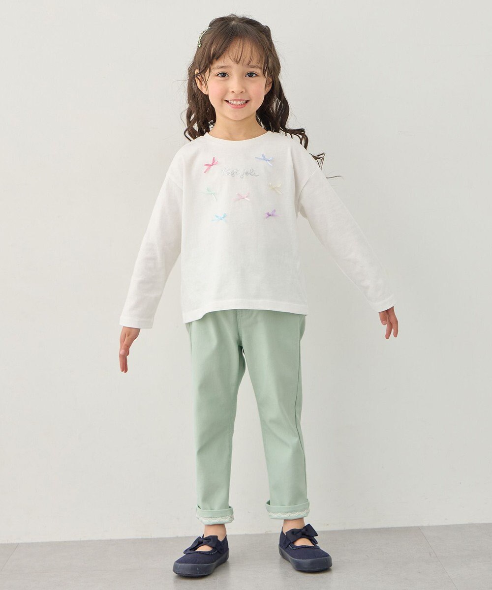 ANY KIDS 【洗濯機可能】ときめきストレッチ ネコパンツ 