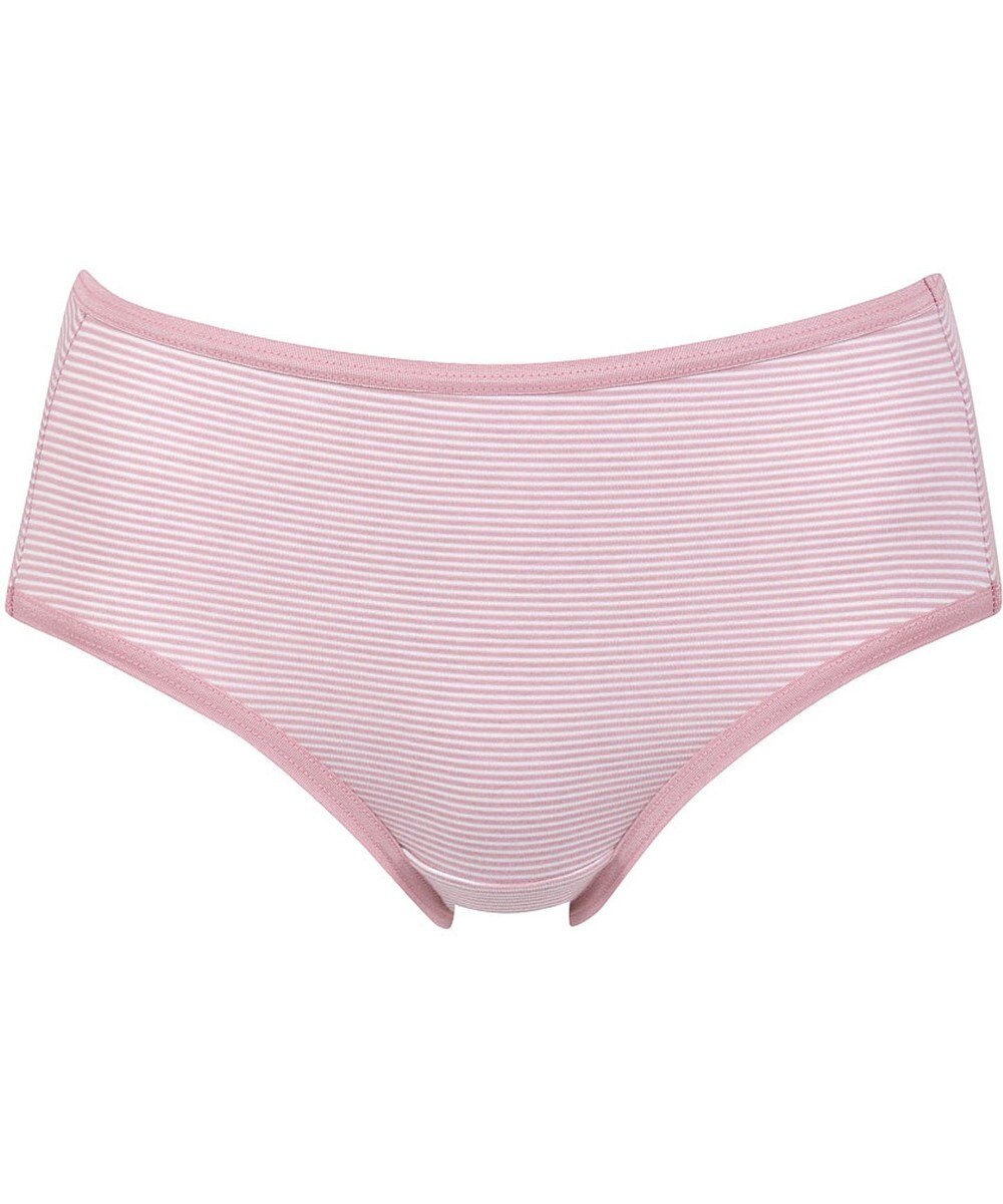 Wing ショーツ 綿混(身生地部) ここちよいフィット感 ムレにくい(身生地部) 【デイリーフィット 綿混ボーダー】 はきこみ丈ふつう EC2650 ウイング／ワコール 