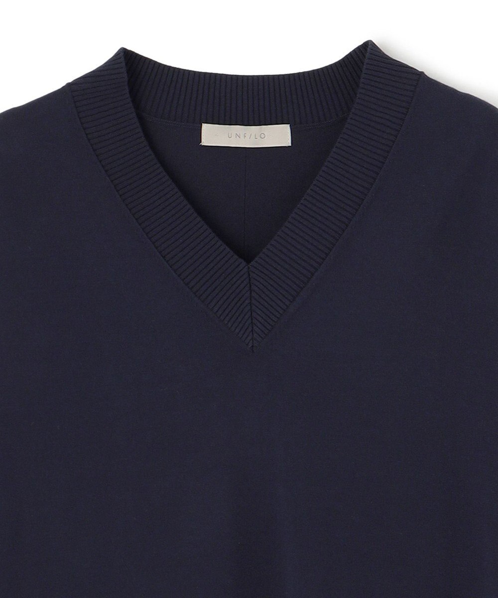 UNFILO L 【Lサイズ・WEB限定】マイビューティニット  Vネックワンピース 