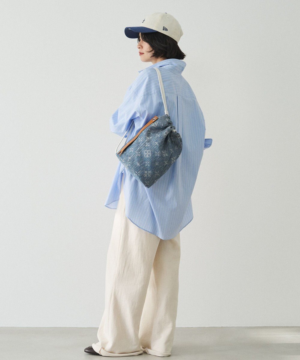 russet デニムジャガード3WAY巾着バッグ(CE-1688) 