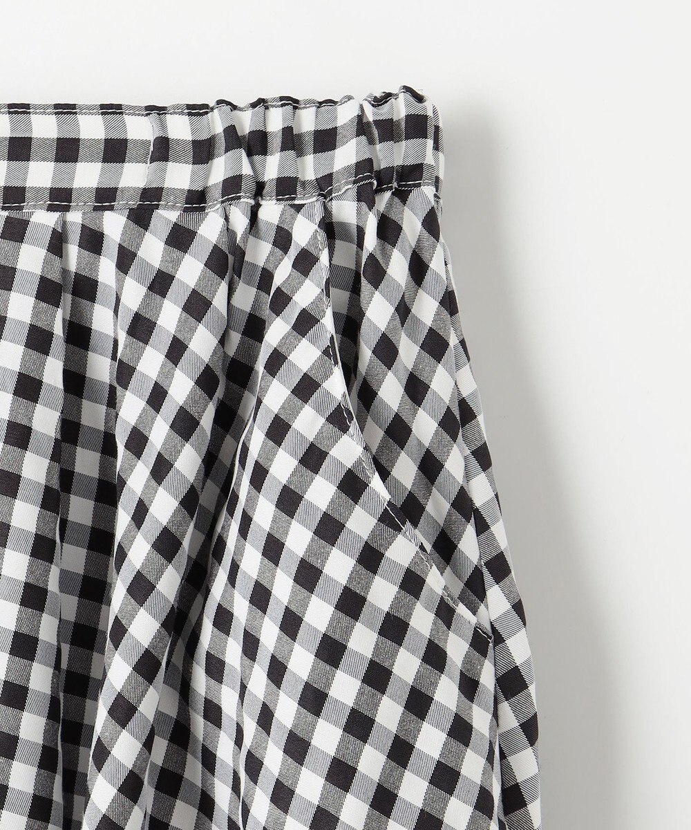 組曲 KIDS 【150-160㎝】フレアーギンガム ショートパンツ 