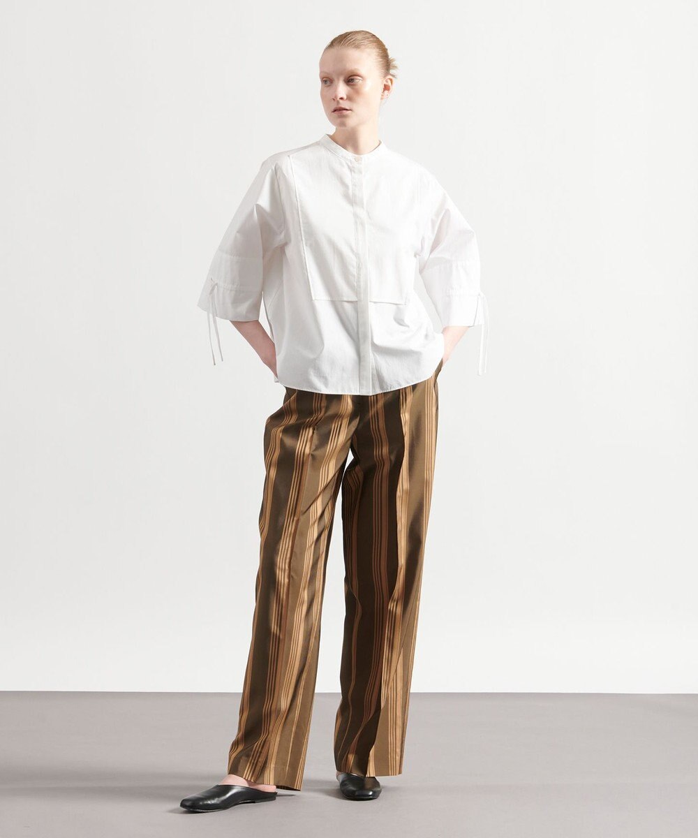 JOSEPH ビッグストライプ　キャロットトラウザーズ 