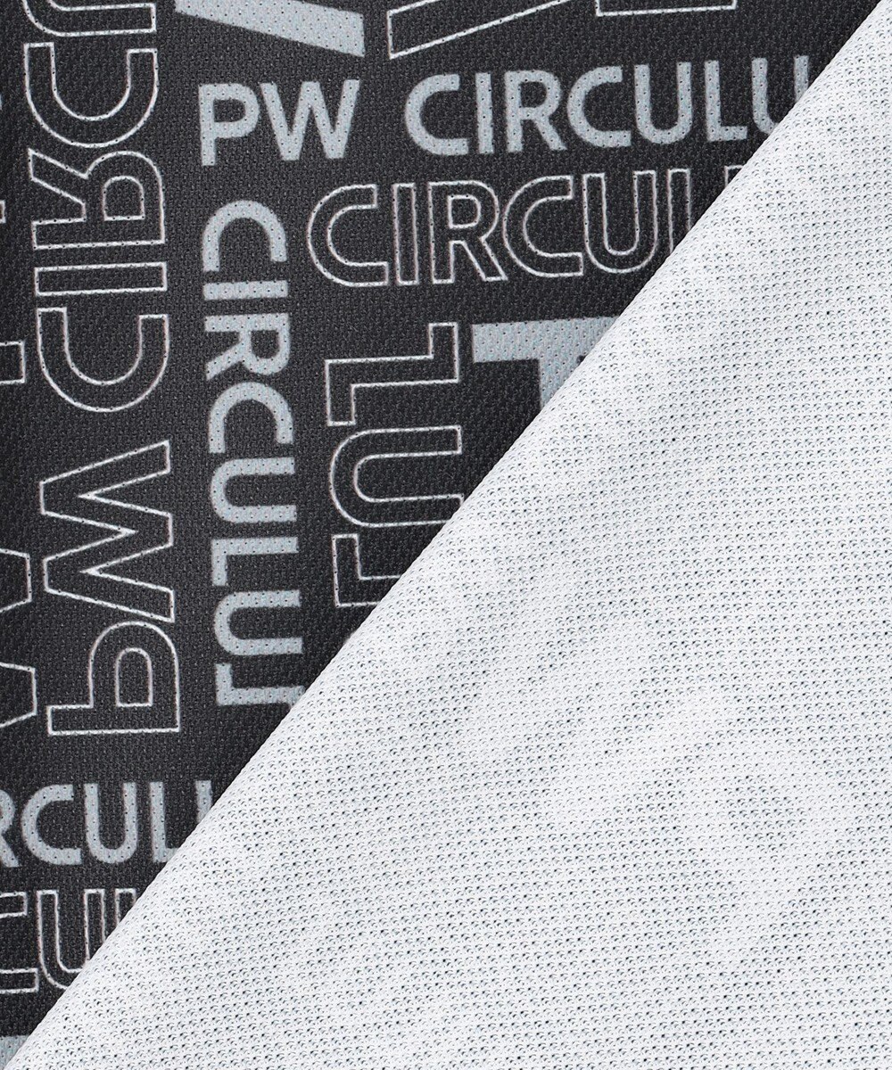 PW CIRCULUS 【MEN】PW LOGO 総柄ポロシャツ ゴルフ 