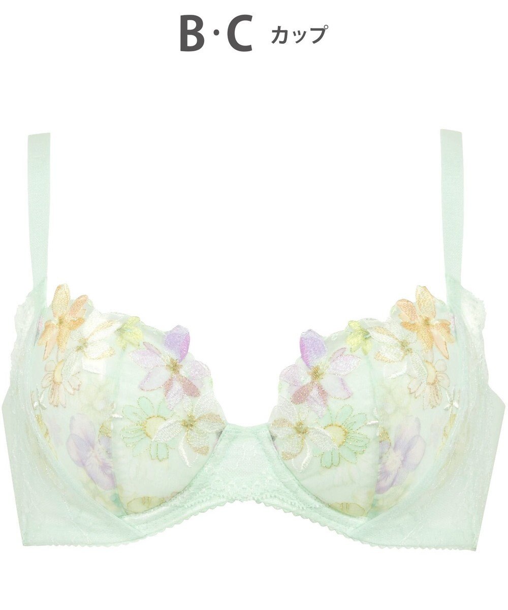 WACOAL 【重力に負けないバストケアBra】 ブラジャー バストを重力から守る まる胸キープ 脇高設計 サイドから背中のラインすっきり レディース BRB414 /ワコール 