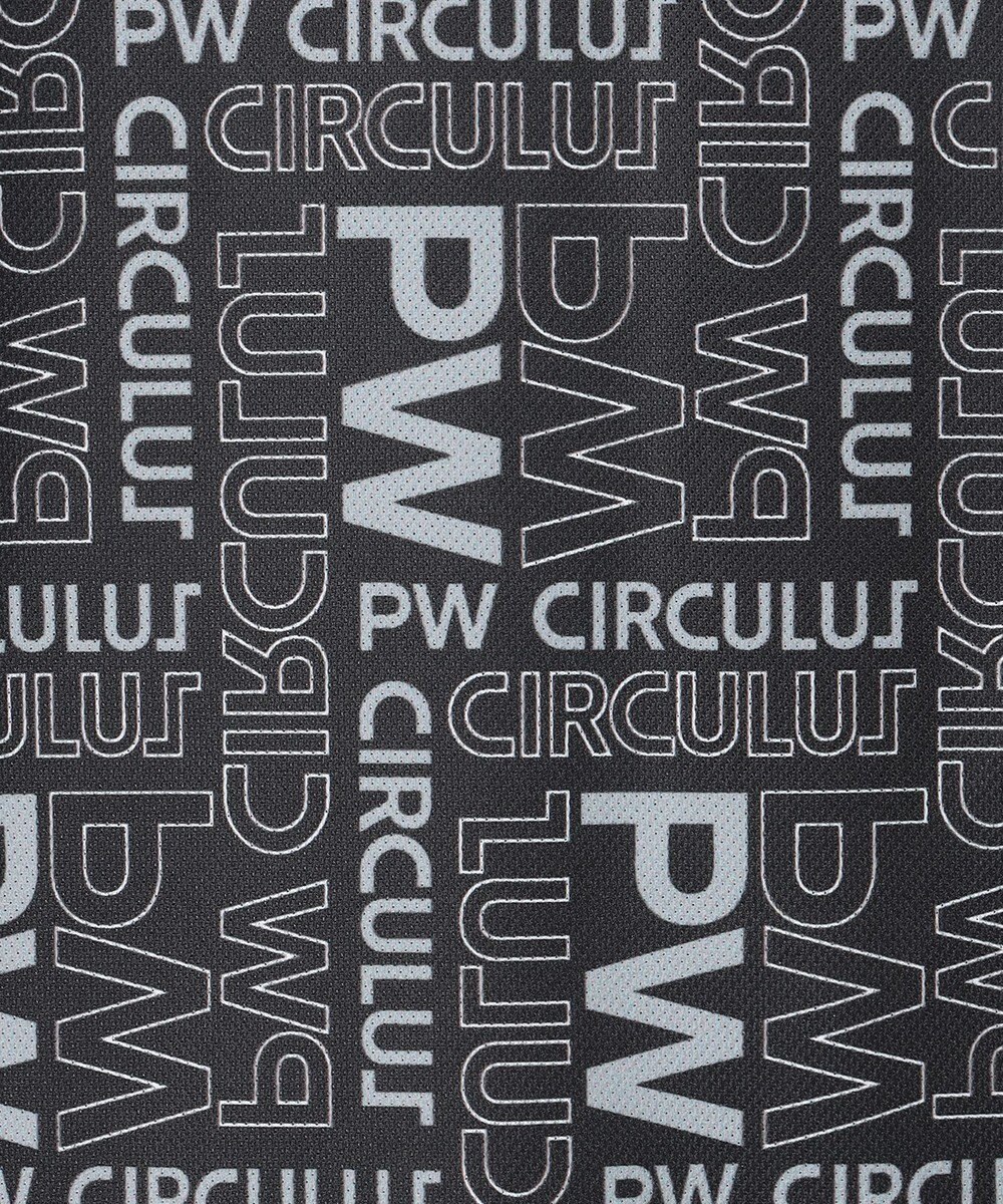 PW CIRCULUS 【MEN】PW LOGO 総柄ポロシャツ ゴルフ 