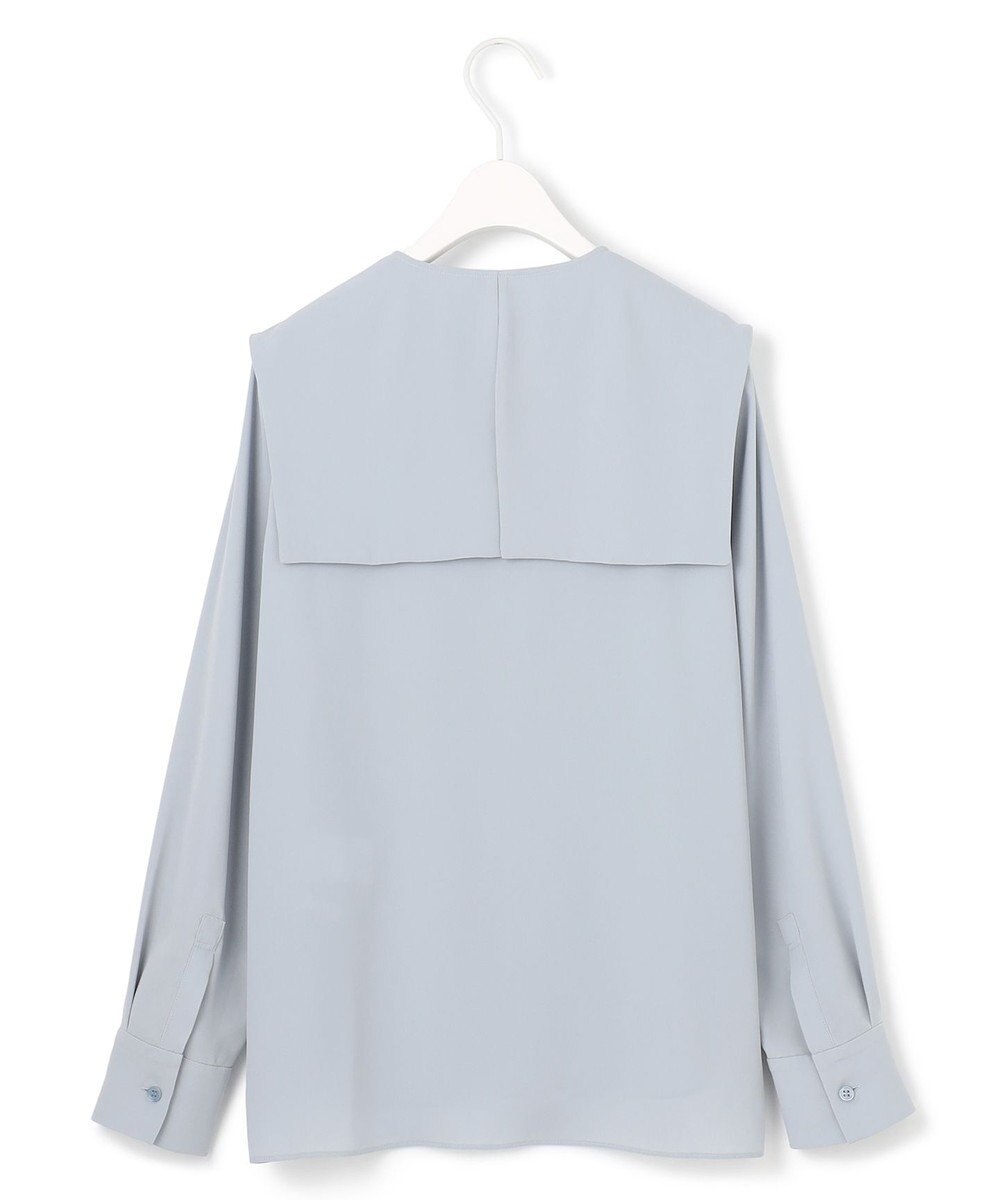 ICB L 【UVケア・速乾・接触冷感・洗える】BackSatinAmunzen デザインブラウス 