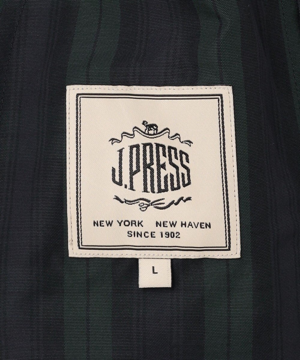 J.PRESS MEN 【オンオフ兼用 / ストレッチ / 撥水 / 洗える】トリコット3レイヤーバルマカンショートコート / フードデタッチャブル 