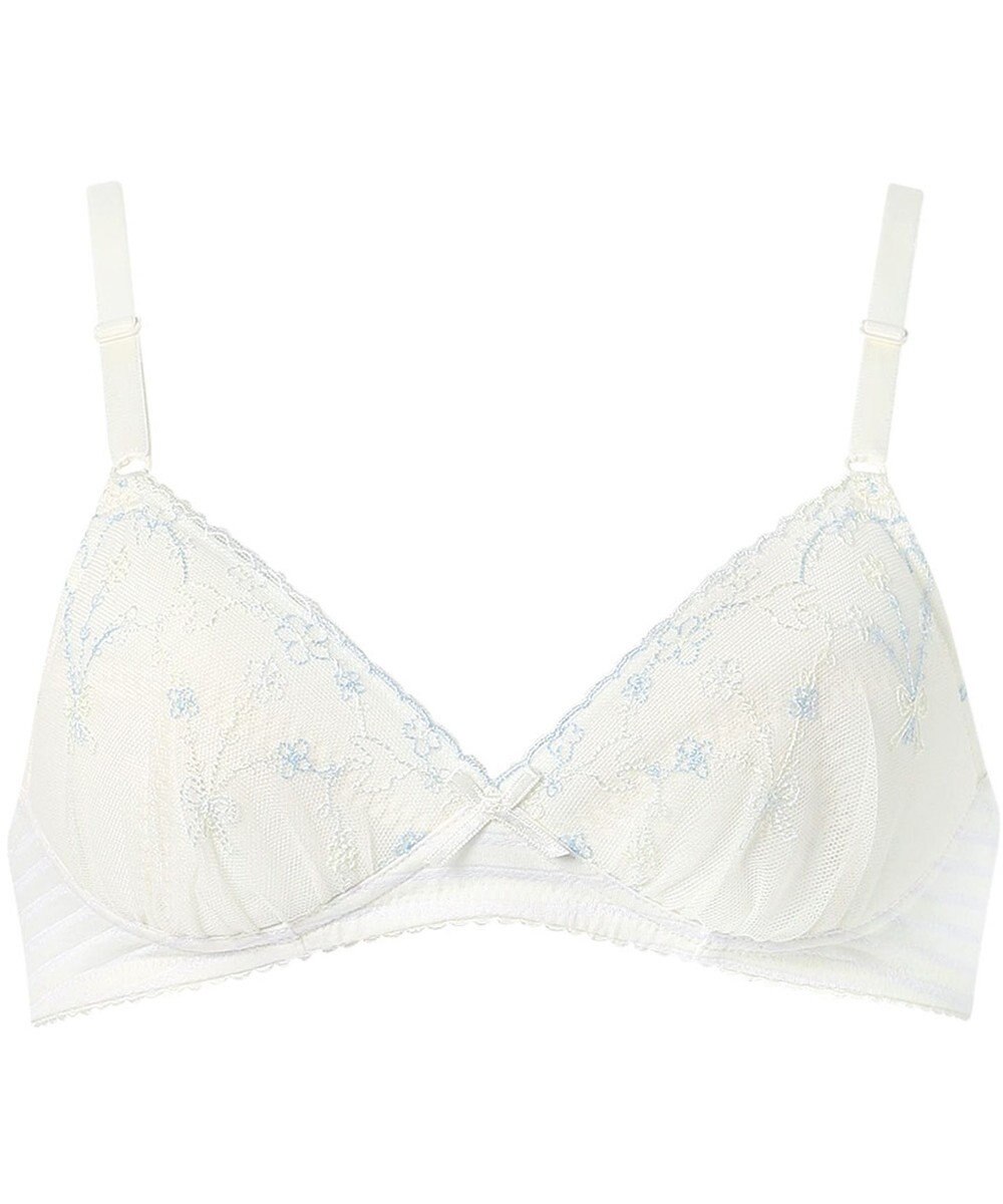 Wing ジュニア ノンワイヤーブラ Wing Teen やさしいフィット感 綿混素材(カップ肌側) 【STEP3 まるみをおびてきた胸に】 RB6136 ウイング／ワコール 