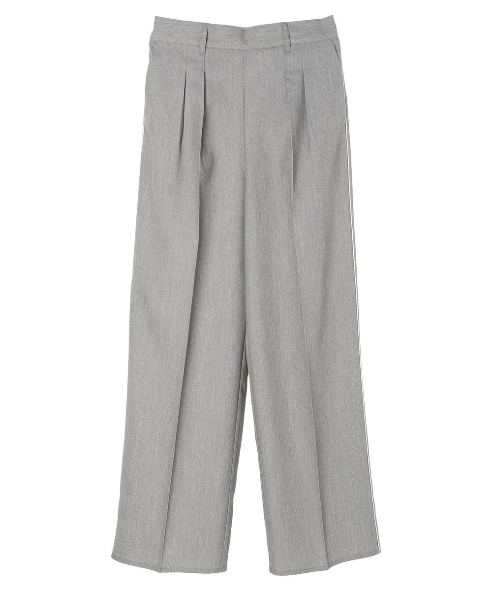 Green Parks パイピングサイドラインワイドパンツ 