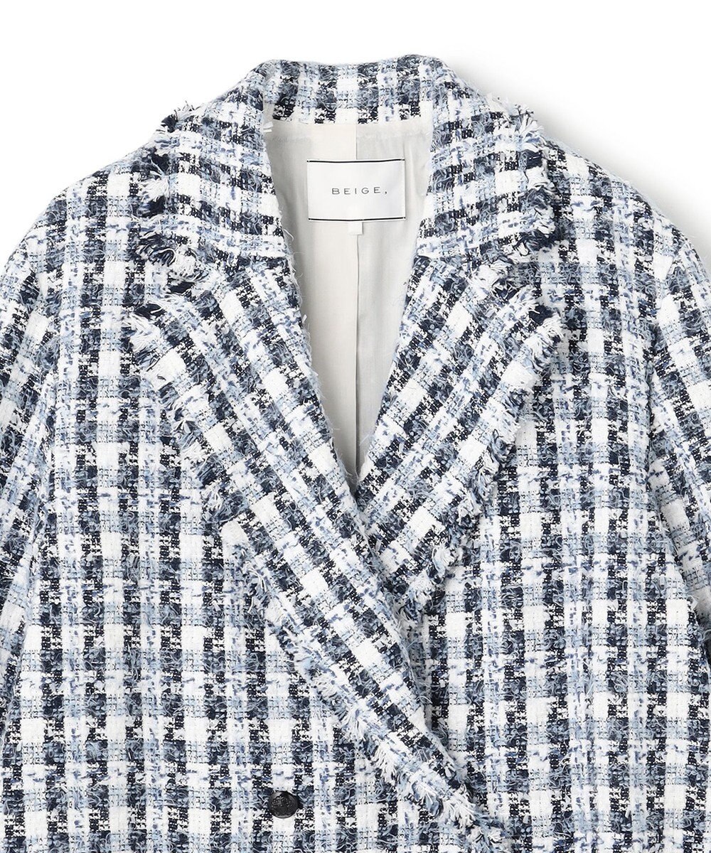 BEIGE， BERYL / ファンシーツイードダブルジャケット 