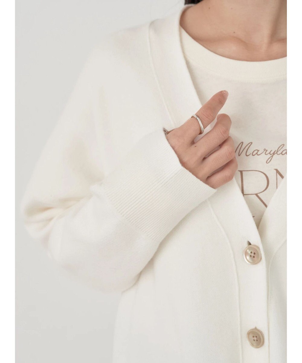 earth music&ecology やわらかタッチＶネックカーディガン 