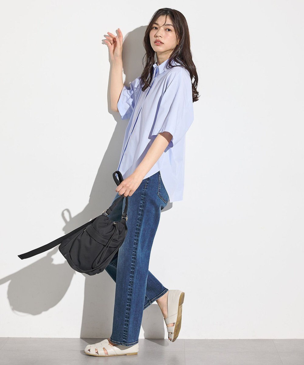 ANY 【接触冷感/UVカット/抗菌防臭/速乾】エニィファンクション半袖シャツブラウス 