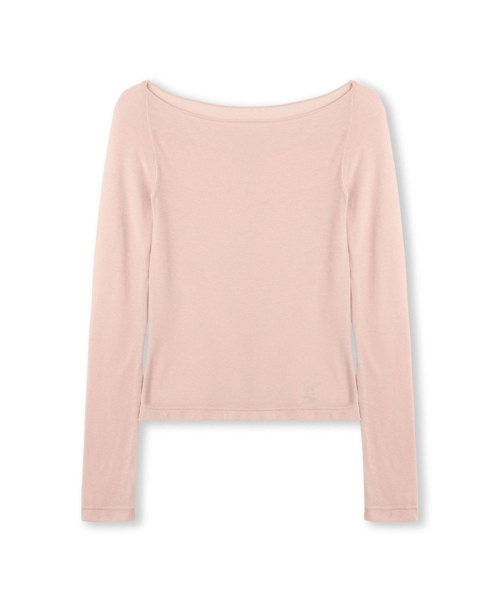 Chacott ボートネックトップ (サーモギア(R)糸使用） 