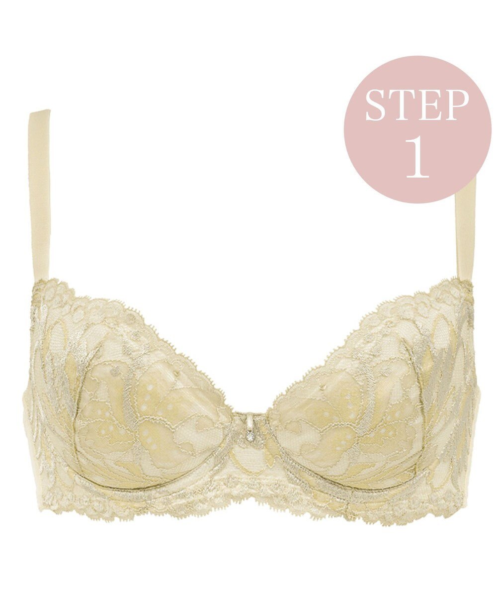 BRADELIS New York 【BRADELIS New York】　ジャスミンステップ1ブラ23A1　しっかりバストを集めてナチュラルなシルエットを作る補整ブラ 