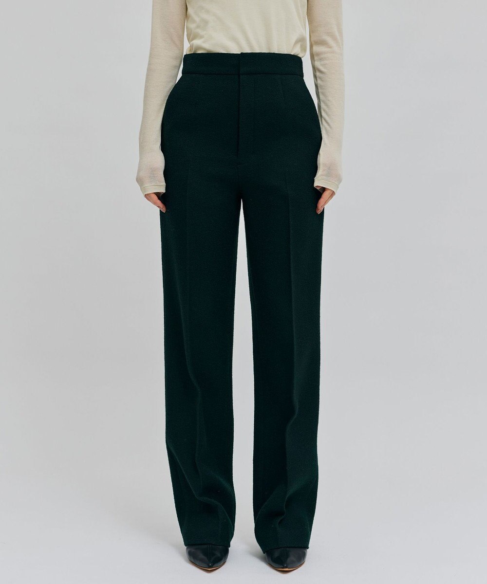 BEIGE， MILLAM / フェイクレザーパッチワイドパンツ 