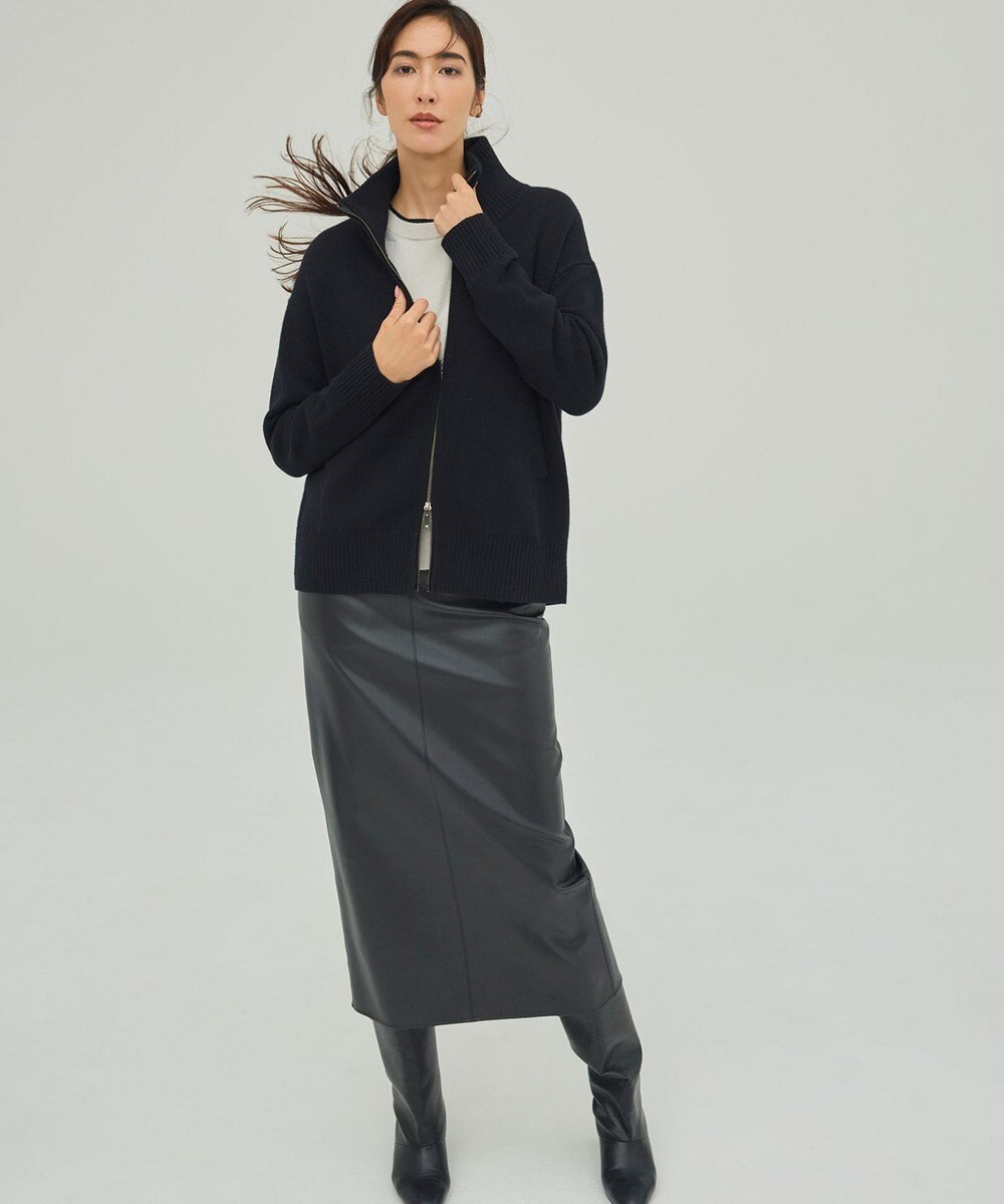 ICB 【新色追加】ソフトカシミヤミックス クルーネックニット 